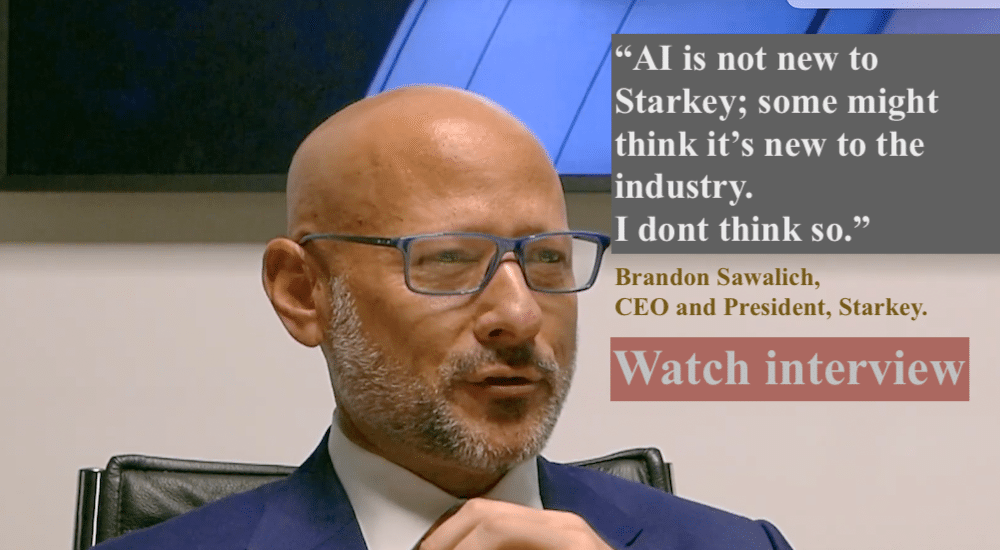 “They’re selling hearing aids, and we’re selling the future”   VIDEO: Starkey leader Brandon Sawalich on the competition.